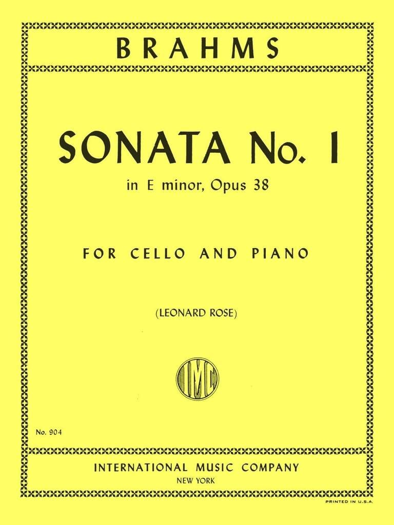 Sonata N. 1 Mi M. Op. 38 (Rose)